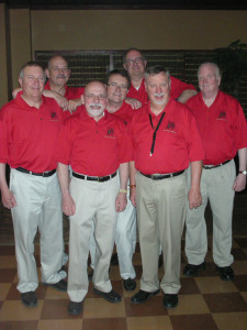 From left to right: David L. Wells, David Schock, Dave Ksycki, Jim Everhart, Paul Keen, Ken Huisman, Dave Kadwell